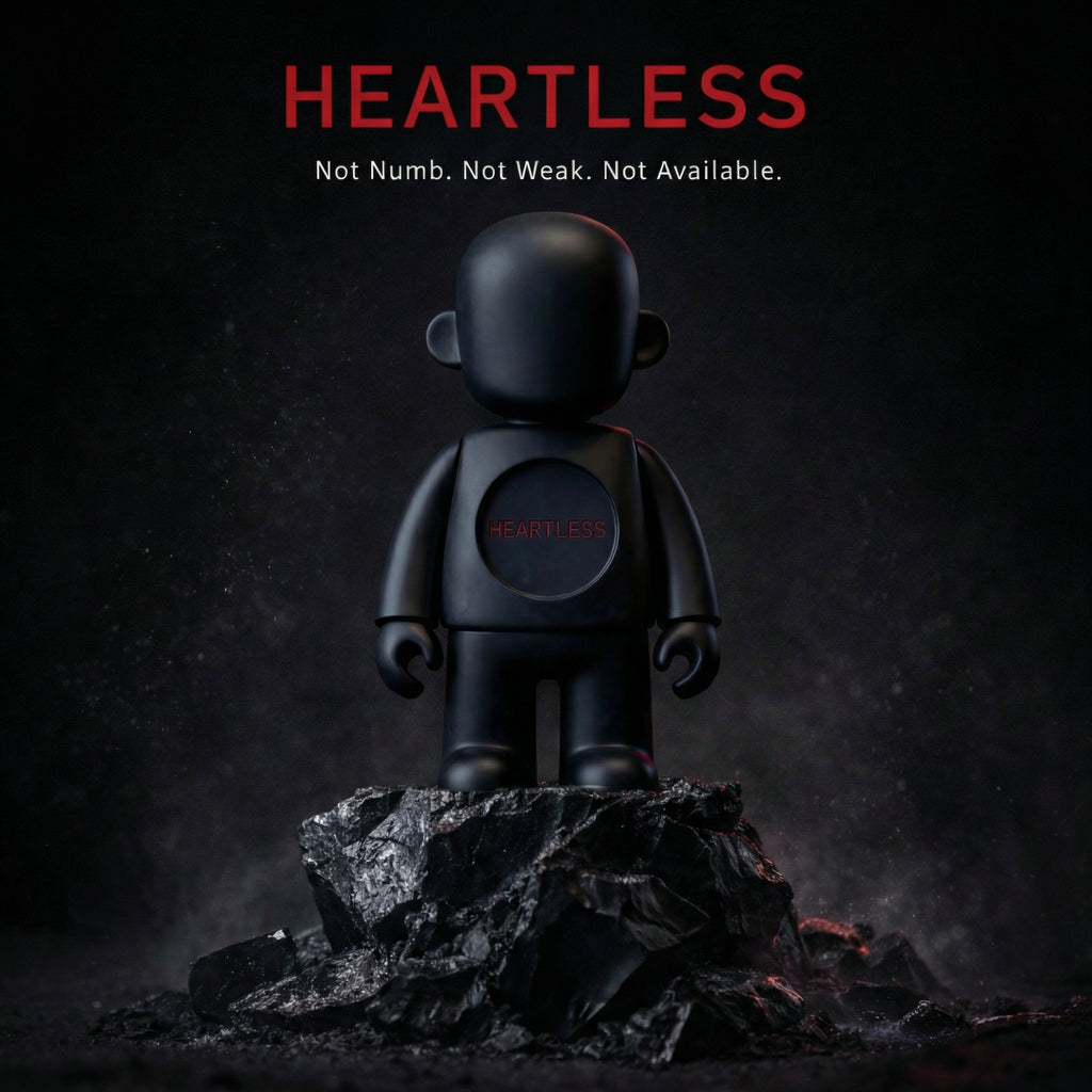 THE HEARTLESS™ | Stoic Resin Art Toy & Dark Desk Decor