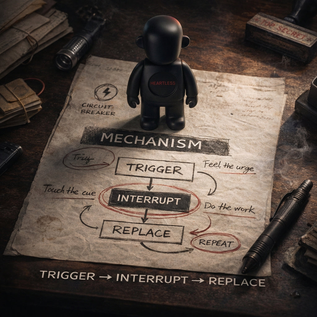 THE HEARTLESS™ | Stoic Resin Art Toy & Dark Desk Decor